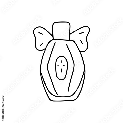 Hand drawn vector illustration perfume.