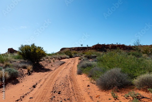 Sandy desert track in the Australian Outback