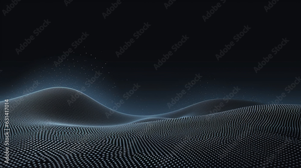 Dynamic wireframe particle landscape background Dynamic wireframe particle landscape background