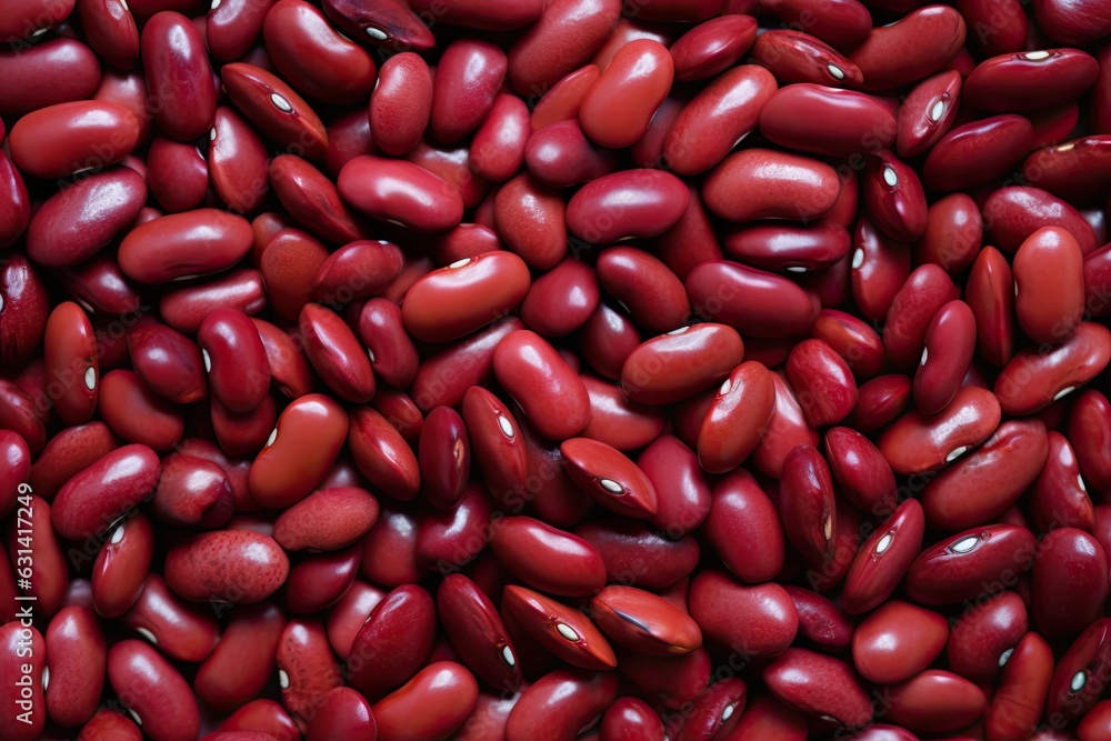 Close up of seeds in natural light. Heap of raw red kidney beans. Colorful organic food background Close up of seeds in natural light. Heap of raw red kidney beans. Colorful organic food background