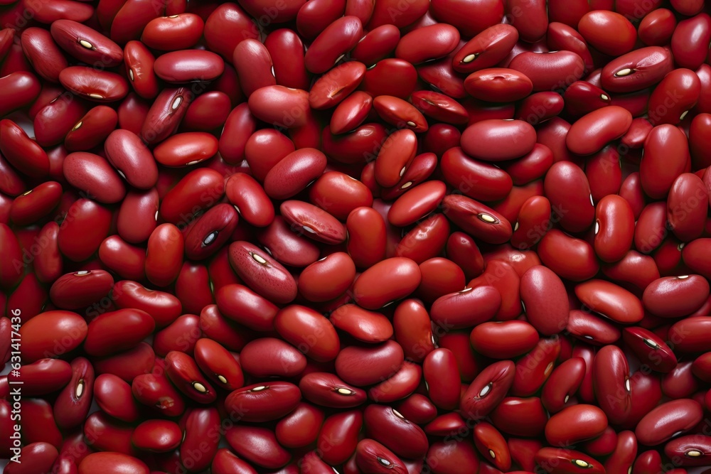Close up of seeds in natural light. Heap of raw red kidney beans. Colorful organic food background Close up of seeds in natural light. Heap of raw red kidney beans. Colorful organic food background