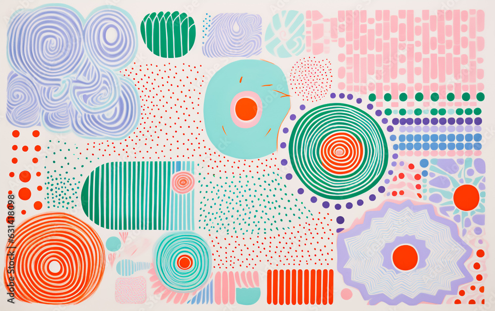 Risograph print texture style. Retro colors and shapes for backgrounds. White background. Risograph print texture style. Retro colors and shapes for backgrounds. White background.