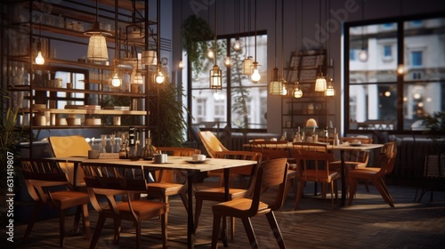 Cozy Bar with Stylish Indoor Furniture Design