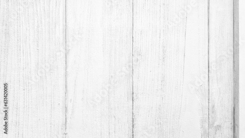 White Wood Fence Texture Background.