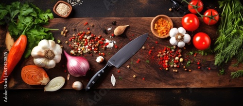 view from above of kitchen scissors, a peeler, and vegetables and peelings on a chopping board,
