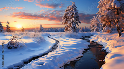 photo of a beautiful winter landscape © ZoomTeam