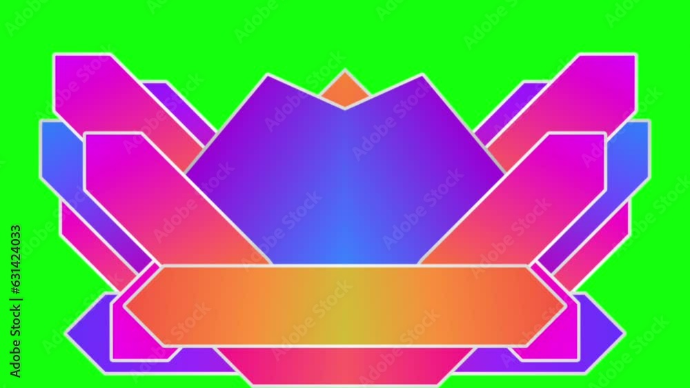 Abstract motion graphics and animated backgrounds. Green screen Chroma ...