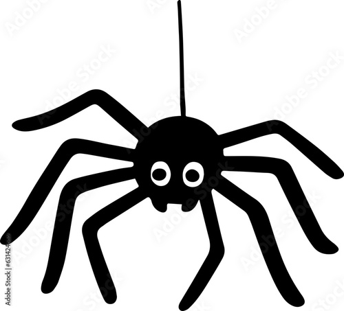hand drawn illustration of spider.