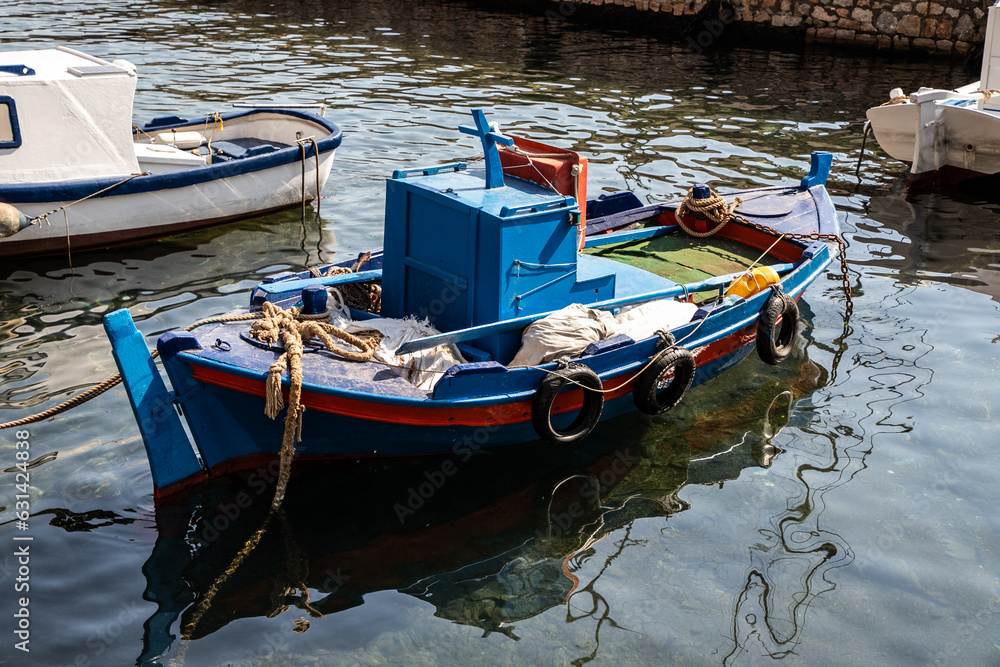 Fisherman boat near coast of Gallipoli, south Italy Fisherman boat near coast of Gallipoli, south Italy
