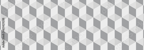 Fototapeta Naklejka Na Ścianę i Meble -  Abstract grey boxes cube pattern, Abstract building block.
Geometric background