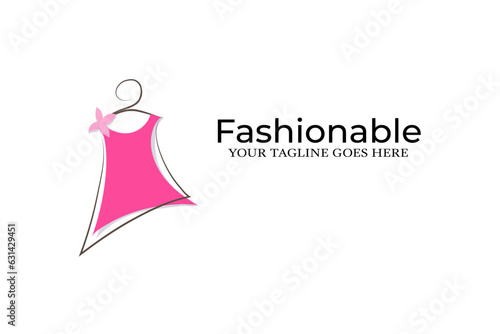 simple Fashion logo for boutique , store design template