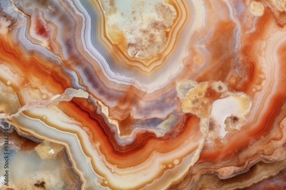 Agate structure closeup. Generate Ai Agate structure closeup. Generate Ai