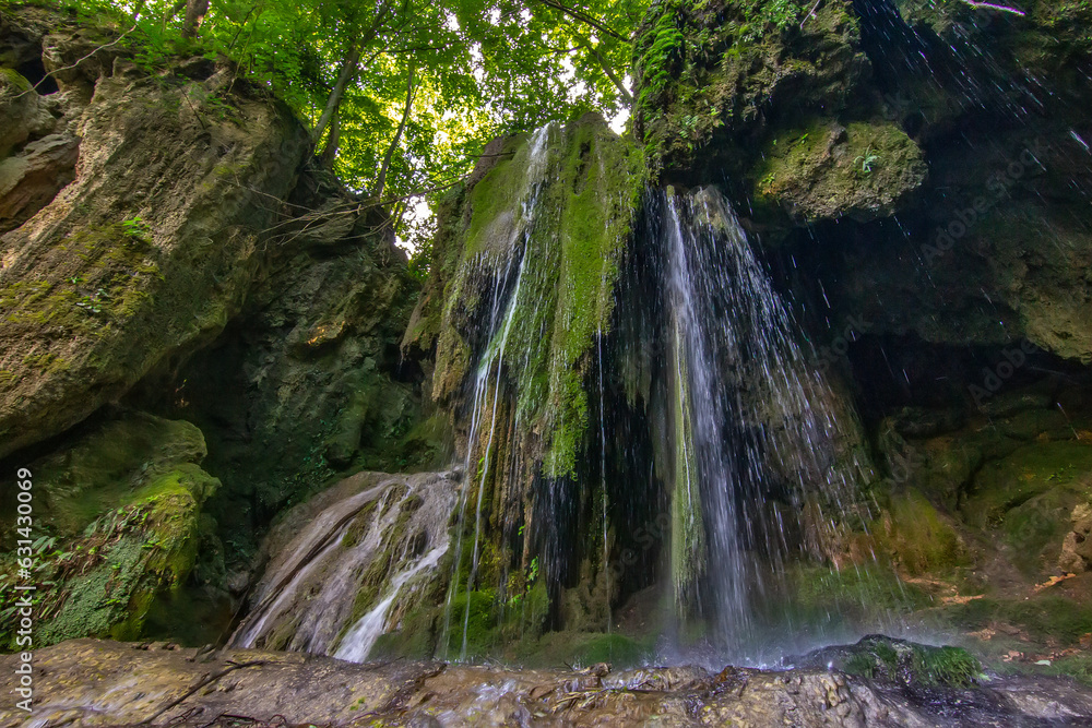 Fototapeta premium Waterfall in Eastern Serbia with tufa limestones