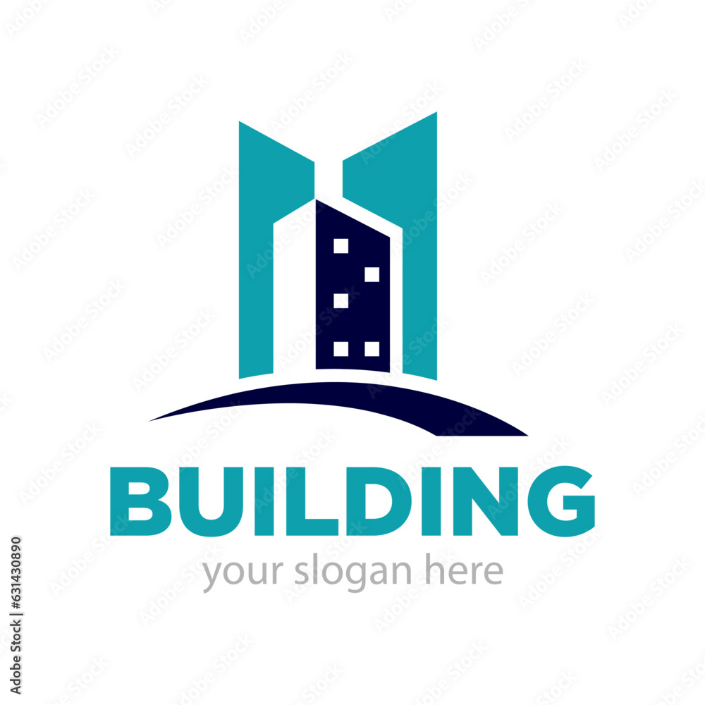 Building Logo Design Illustration Building Logo Design Illustration