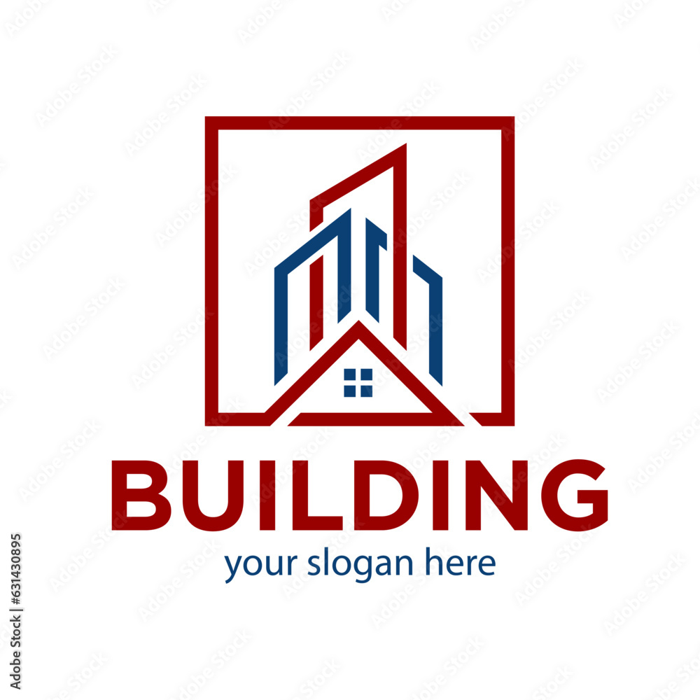 Building Logo Design Illustration Building Logo Design Illustration