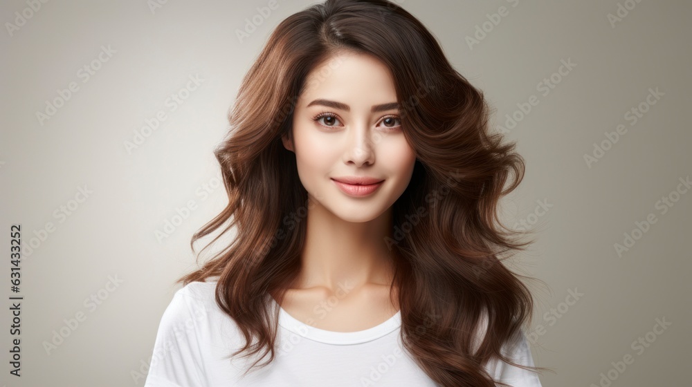 woman, white background, copy space woman, white background, copy space