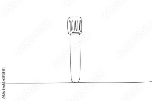 Test tube, medical tests, medical supplies, equipment one line art. Continuous line drawing of laboratory, research, medication, healthcare, clinical, disposable, tool, healthy