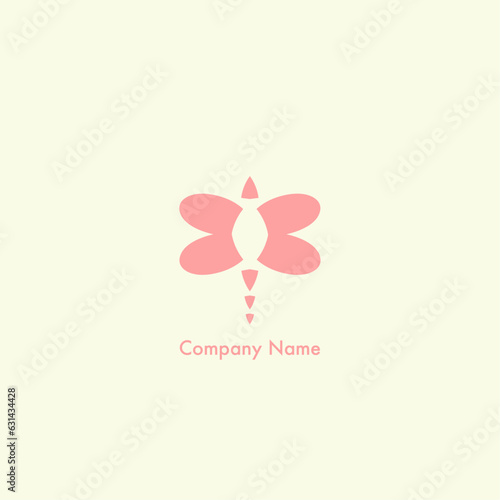dragonfly logo unique concept, beauty and fahsion design 