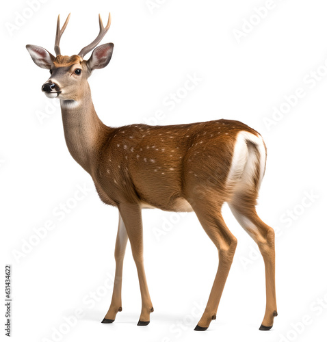 Murais de parede deer on isolated background