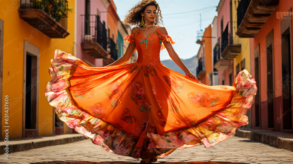  latin american, mexican, traditional, folklore, regional colorful, dancer