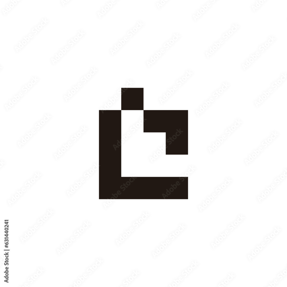 letter l arrow box squares logo vector letter l arrow box squares logo vector