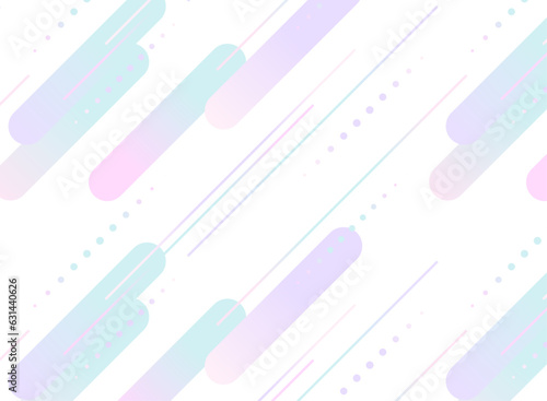 ポップな幾何学模様のシームレスなパターン