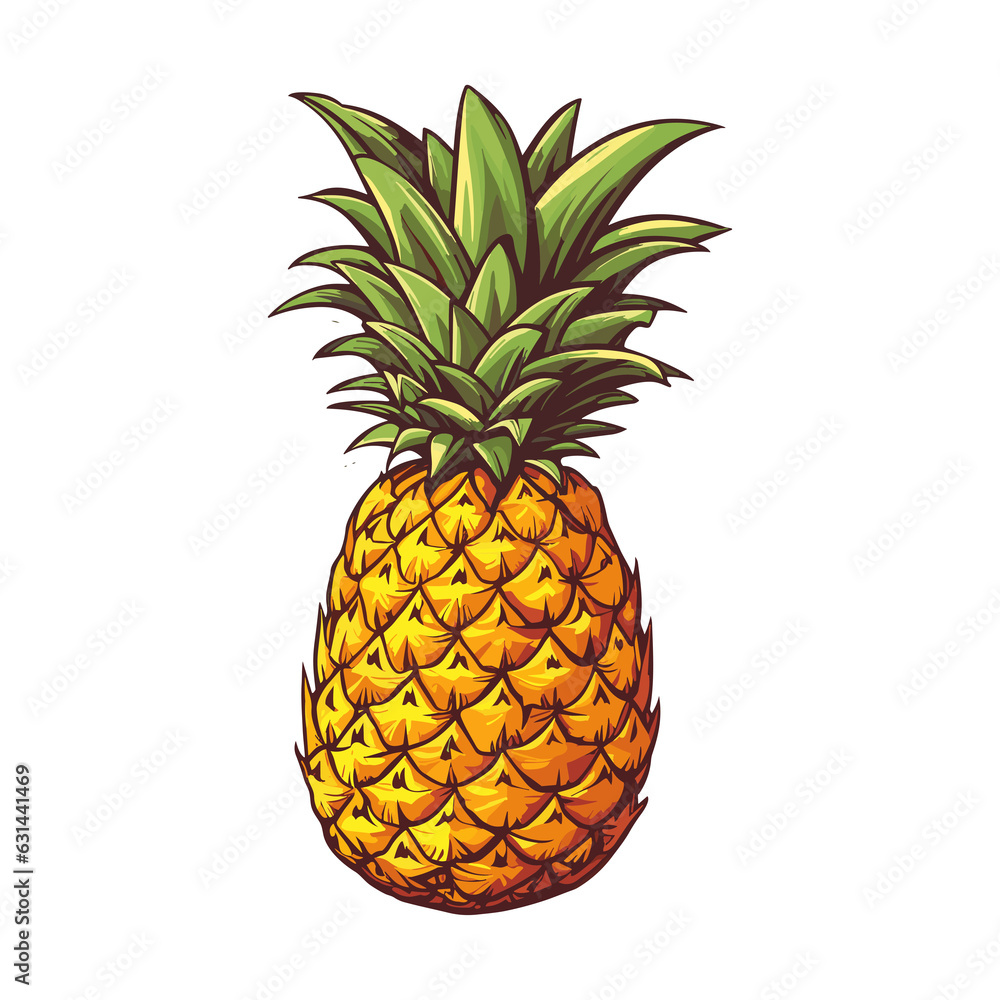 Pineapple Clipart, juicy fruit, pineapple illustration. Summer tropical party symbols. Pineapple Clipart, juicy fruit, pineapple illustration. Summer tropical party symbols.