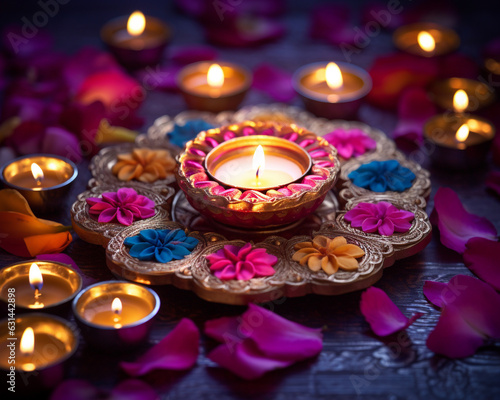 Diwali diya rangoli images and diwali rangoli wallpapers  diwali stock images  realistic stock photos