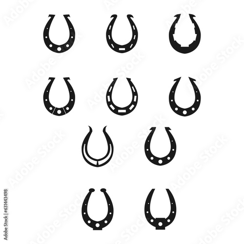Horseshoes Design. Easy To Edit. EPS 10
