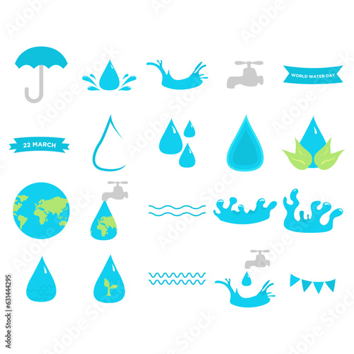 World Water Day Design. Easy To Edit. EPS 10 