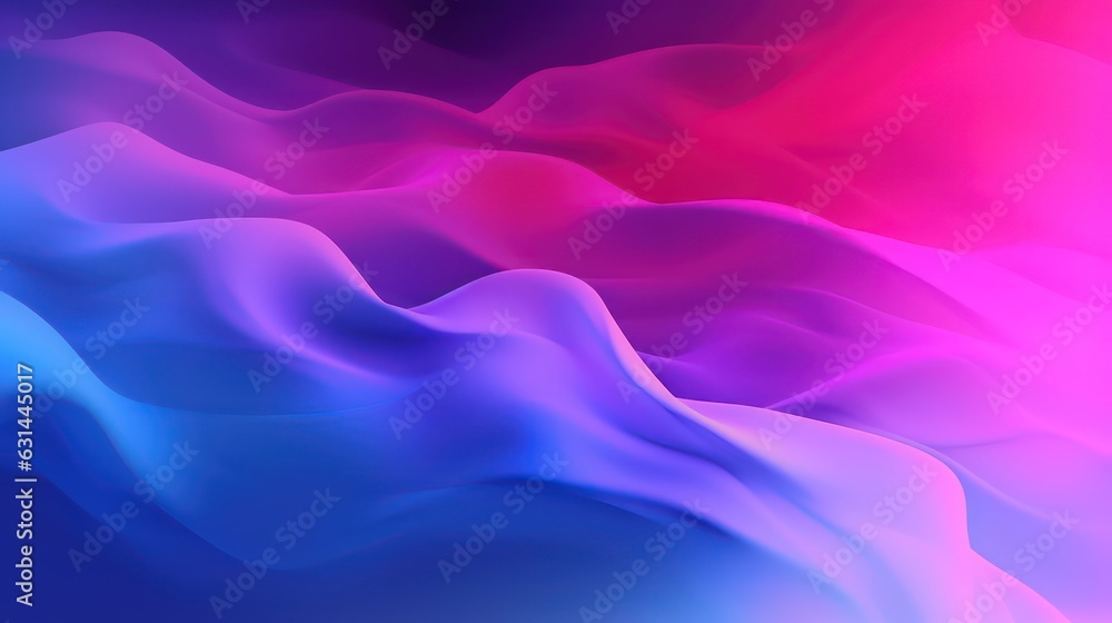 Fototapeta premium blue and pink waves abstract background 