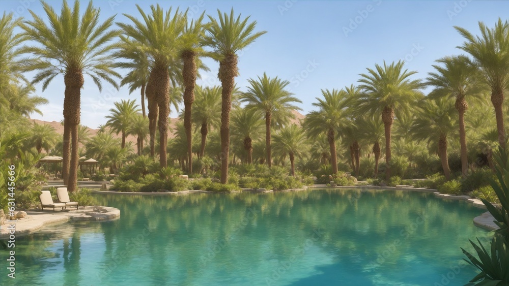 Fototapeta premium Desert oasis
