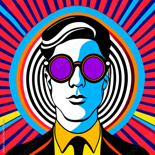 surreal portrait of a man