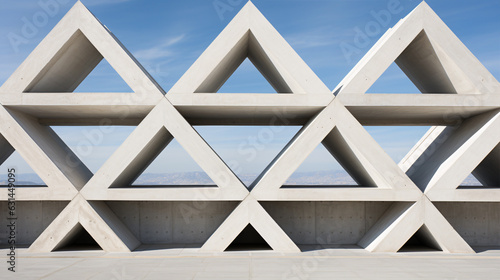Geometric architecture detail modern concrete white structure building abstract concrete architecture background building concrete balcony construction middle east.