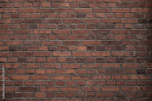 Brown brick wall texture. Old background