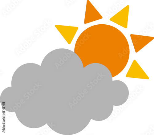 お天気アイコン（曇り時々晴れ, 太陽, 雲, 晴れ, 曇り）weather icon（cloudy, sometimes sunny） 