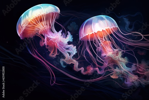 bioluminescence oceanic jellyfish