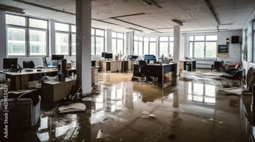 Wallpaper Mural Büroraum mit Wasserschaden Torontodigital.ca