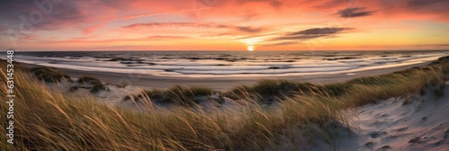 panorama of beach at sunset © 7oanna