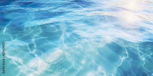 blue water background texture. Ai generative
