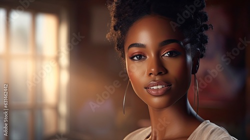  Young african business woman looking at camera photo