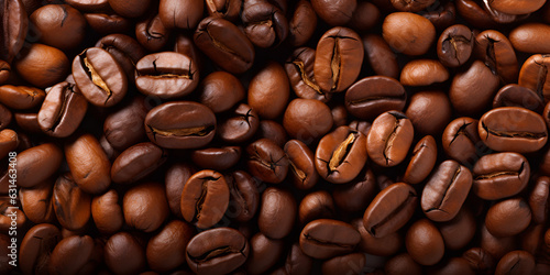 Seamless coffee beans background. Coffee beans.