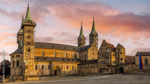 The historic cathedral of Bamberg