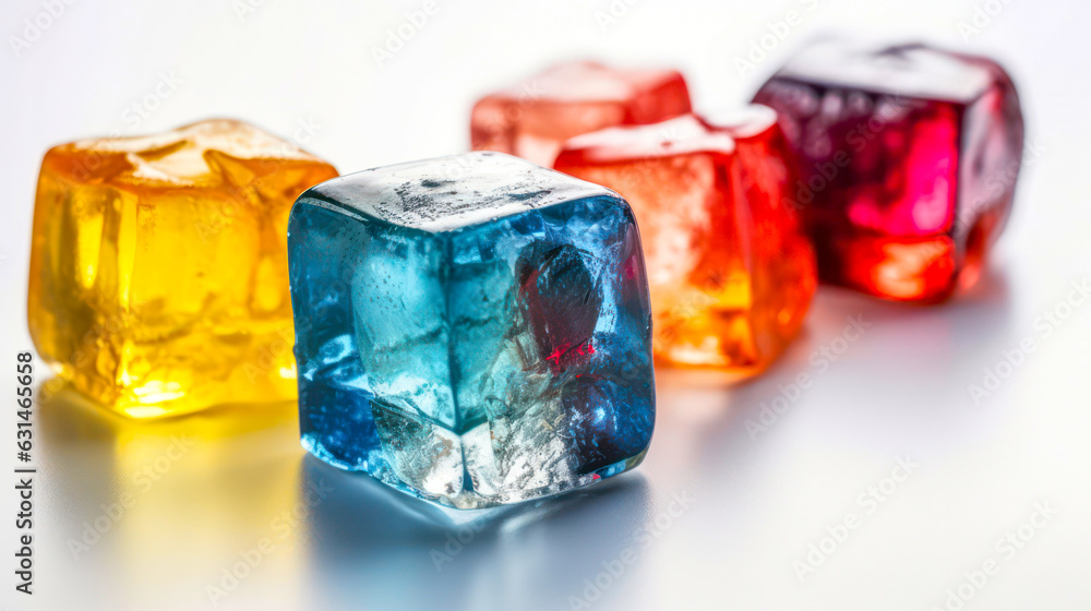 Bunte Eiswürfel Bunte Eiswürfel