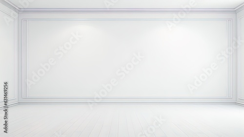 Abstract white and gray gradient background.geometric modern design. Illustration. Generative AI