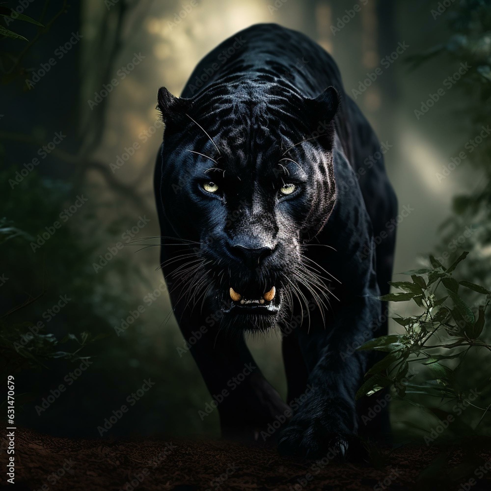 BLACK PANTHER ANIMAL CINEMATIC HD BIG CAT