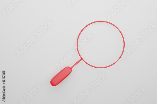 Wallpaper Mural red magnifying glass on the paper, zoom, icon Torontodigital.ca