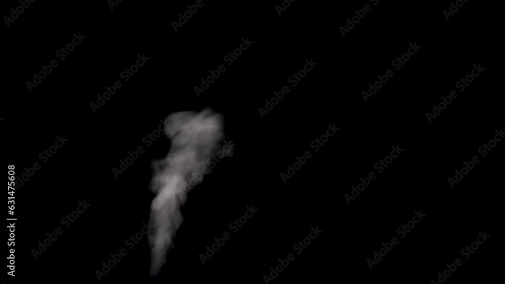 Rising up, writhing, changing its shape smoke, steam, gas, condensate on a black background. Swirling, writhing smoke to overlay Rising up, writhing, changing its shape smoke, steam, gas, condensate on a black background. Swirling, writhing smoke to overlay