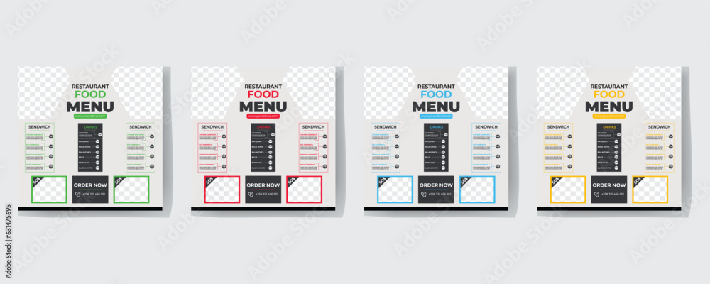 Food or culinary social media marketing template. editable square social media post for promotion. illustration vector with realistic black plate, chili Food or culinary social media marketing template. editable square social media post for promotion. illustration vector with realistic black plate, chili