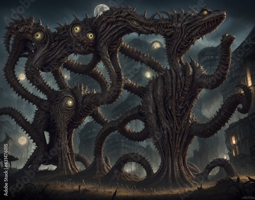 Wallpaper Mural eine mystische Kreatur mit leuchtenden Augen Torontodigital.ca